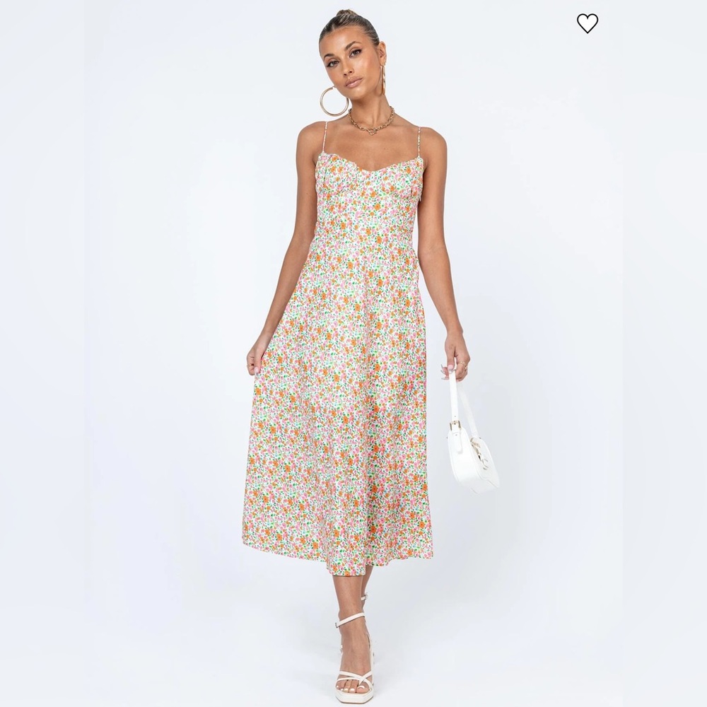 Princess Polly Amara‎ Floral Sleeveless Midi Dress Sz 6 Feminine Romantic Girly